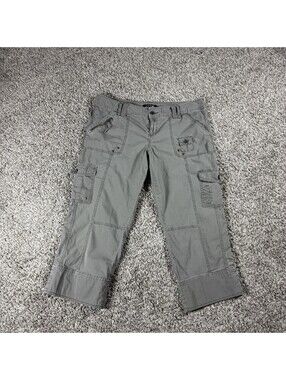 Apt 9 Womems Army Green Cargo Pants Cotton Blend Sz 12